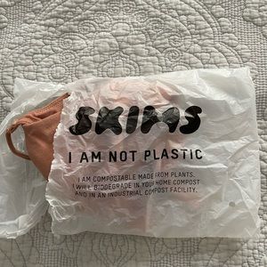 SkimsCotton Jersey Triangle Bralette in Carmel color XXS